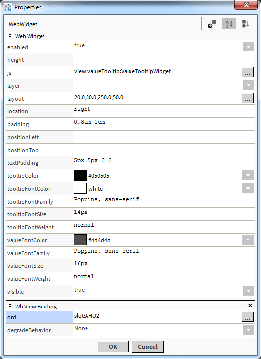 niagara value tooltip properties